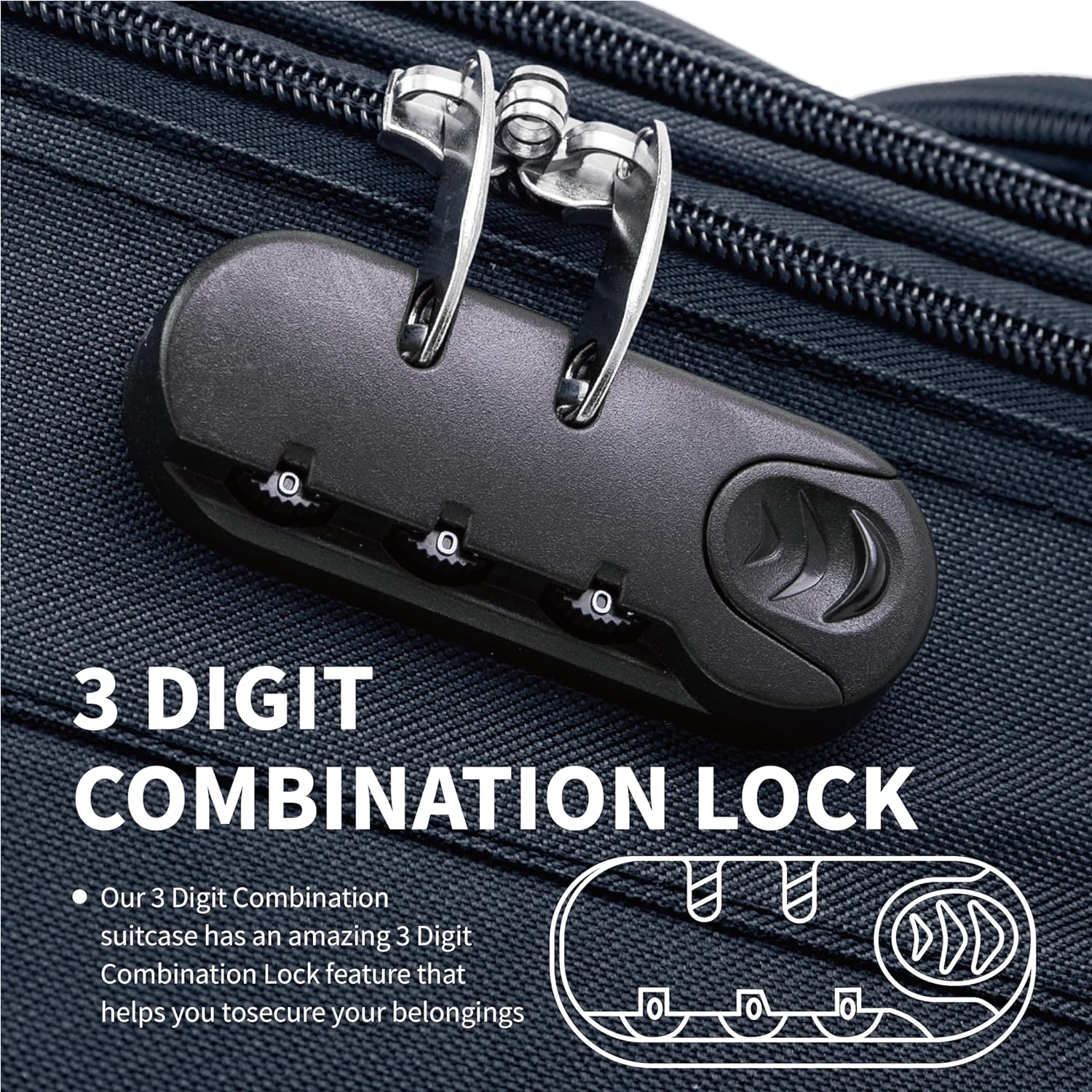 Flymax Vienna Voyager 20 inch Lightweight Cabin Suitcase - Image 4