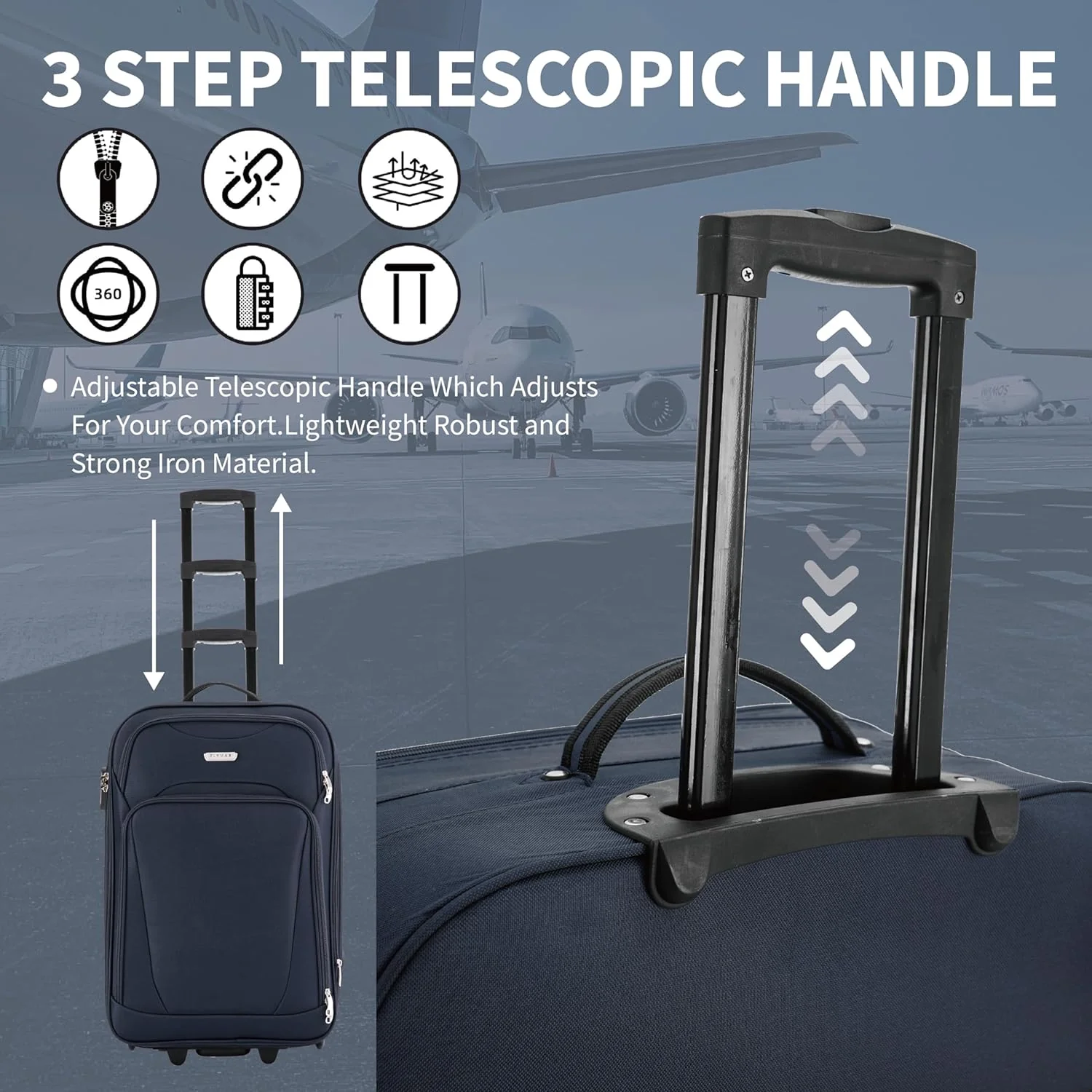 FLYMAX Vienna Voyager  32" Extra Large Suitcase - Image 4