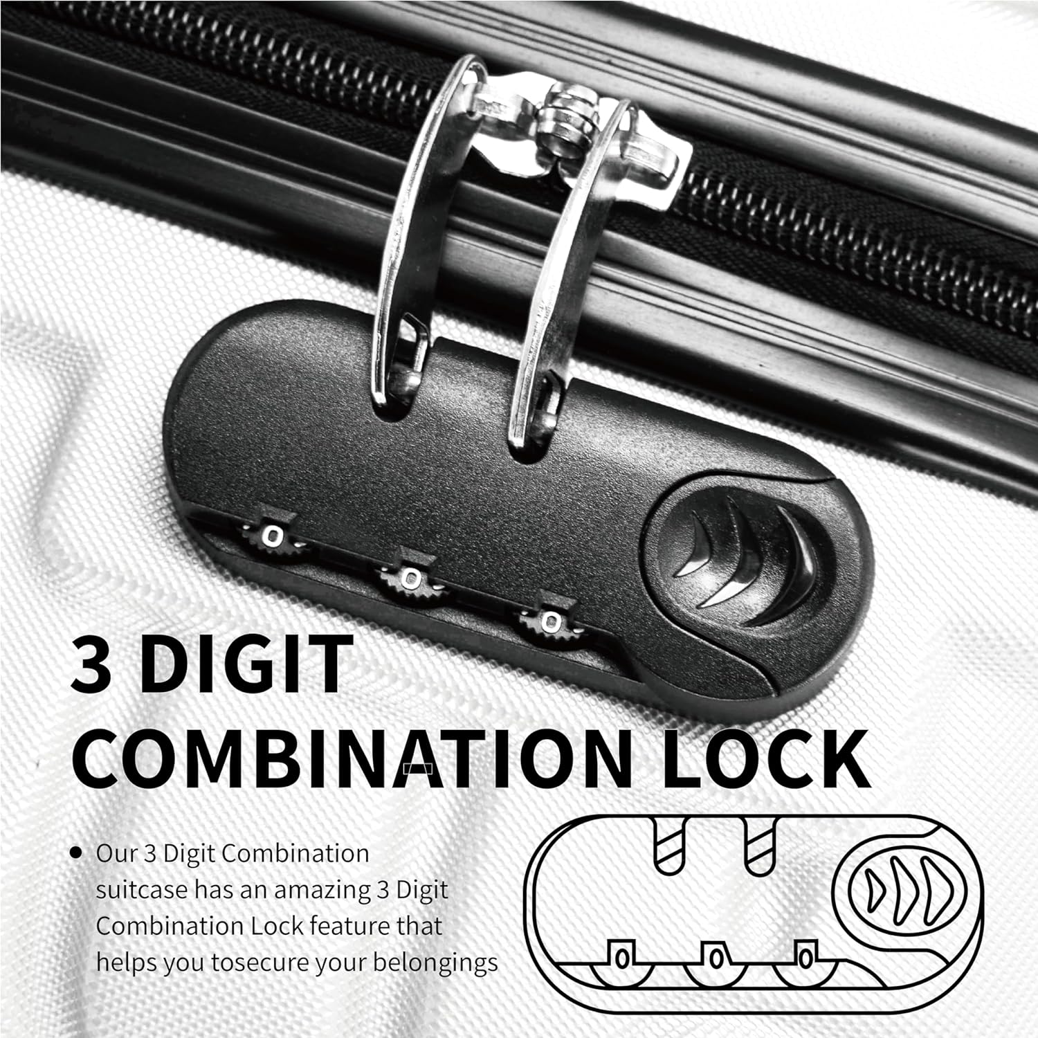 Flymax Seoul Defender 4 Wheel Hardshell Suitcases - Image 4