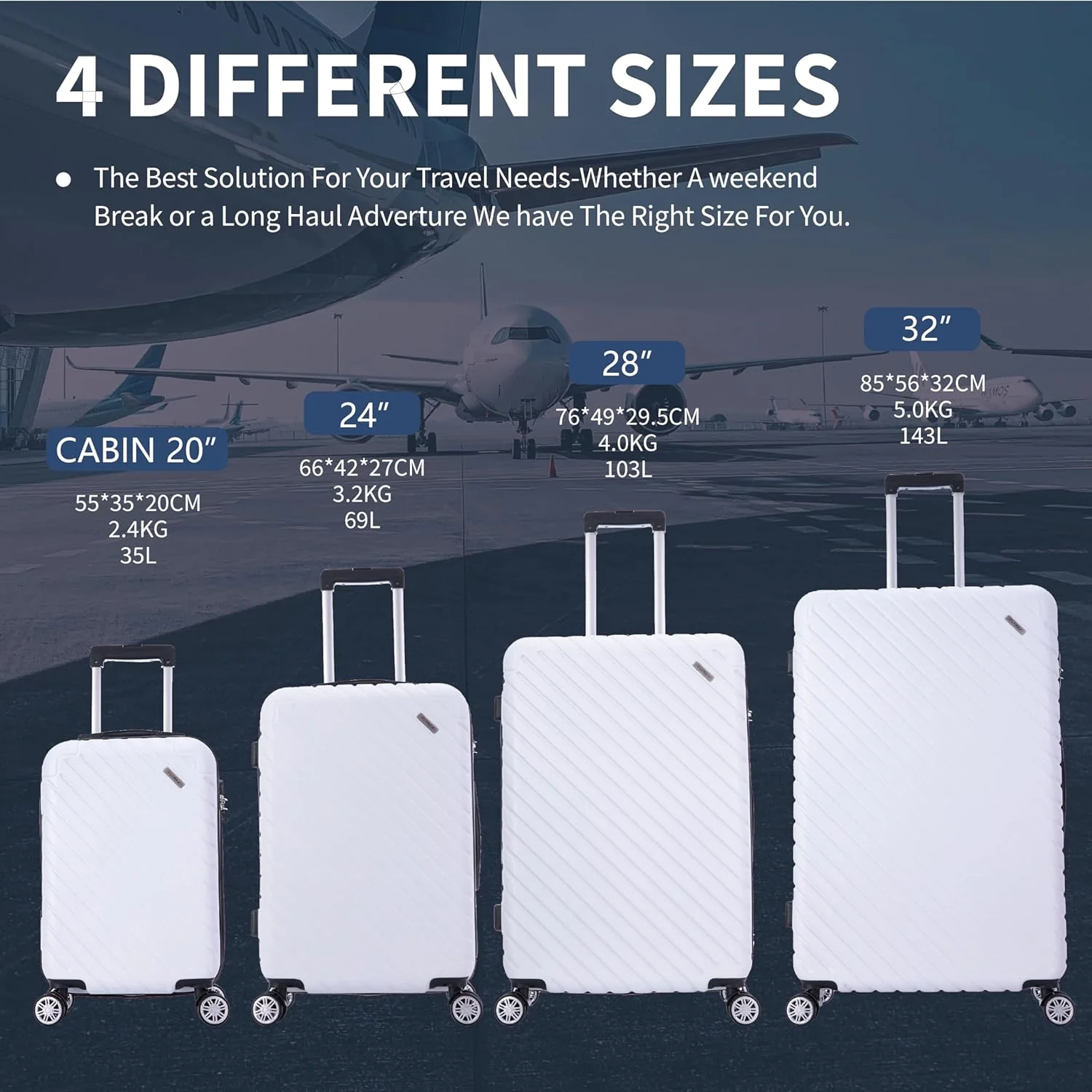 Flymax Seoul Defender 4 Wheel Hardshell Suitcases - Image 5