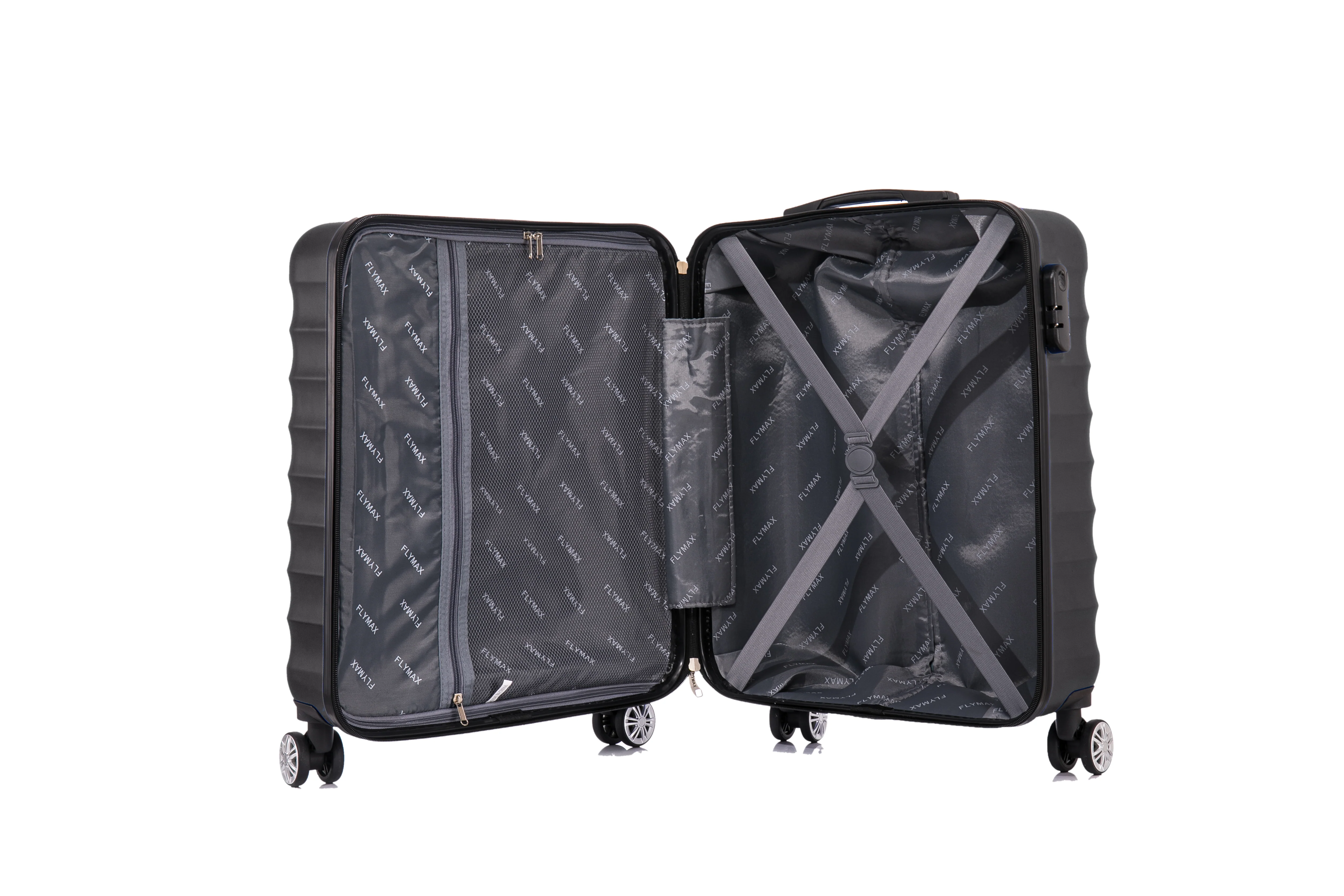 Flymax Oslo Glide 55x40x20 Cabin Suitcase - 4 Wheel Super Lightweight Cabin Luggage - Image 14