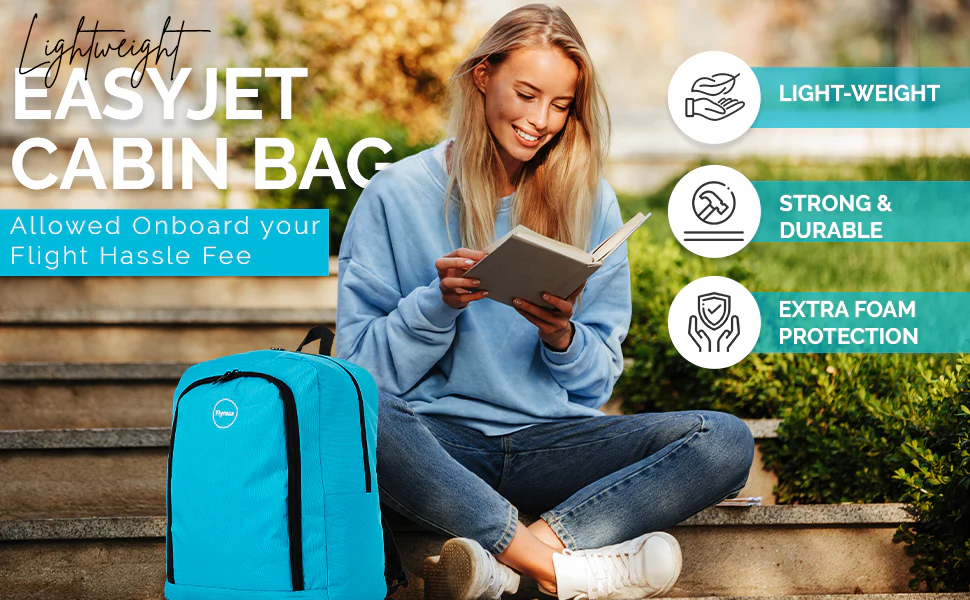 FLYMAX 45x36x20 EasyJet Cabin Bag Underseat Carry on Hand Luggage Flight Backpack - Image 5