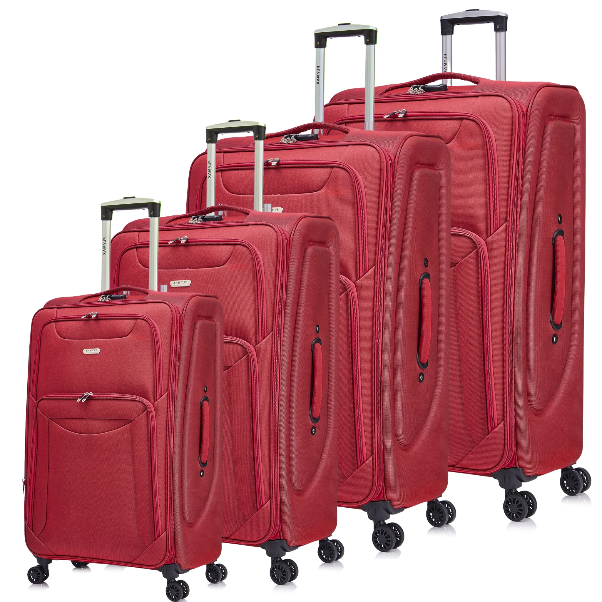 Flymax Barcelona Breeze Suitcase Set -4 Wheel Lightweight softshell Luggage - Image 10