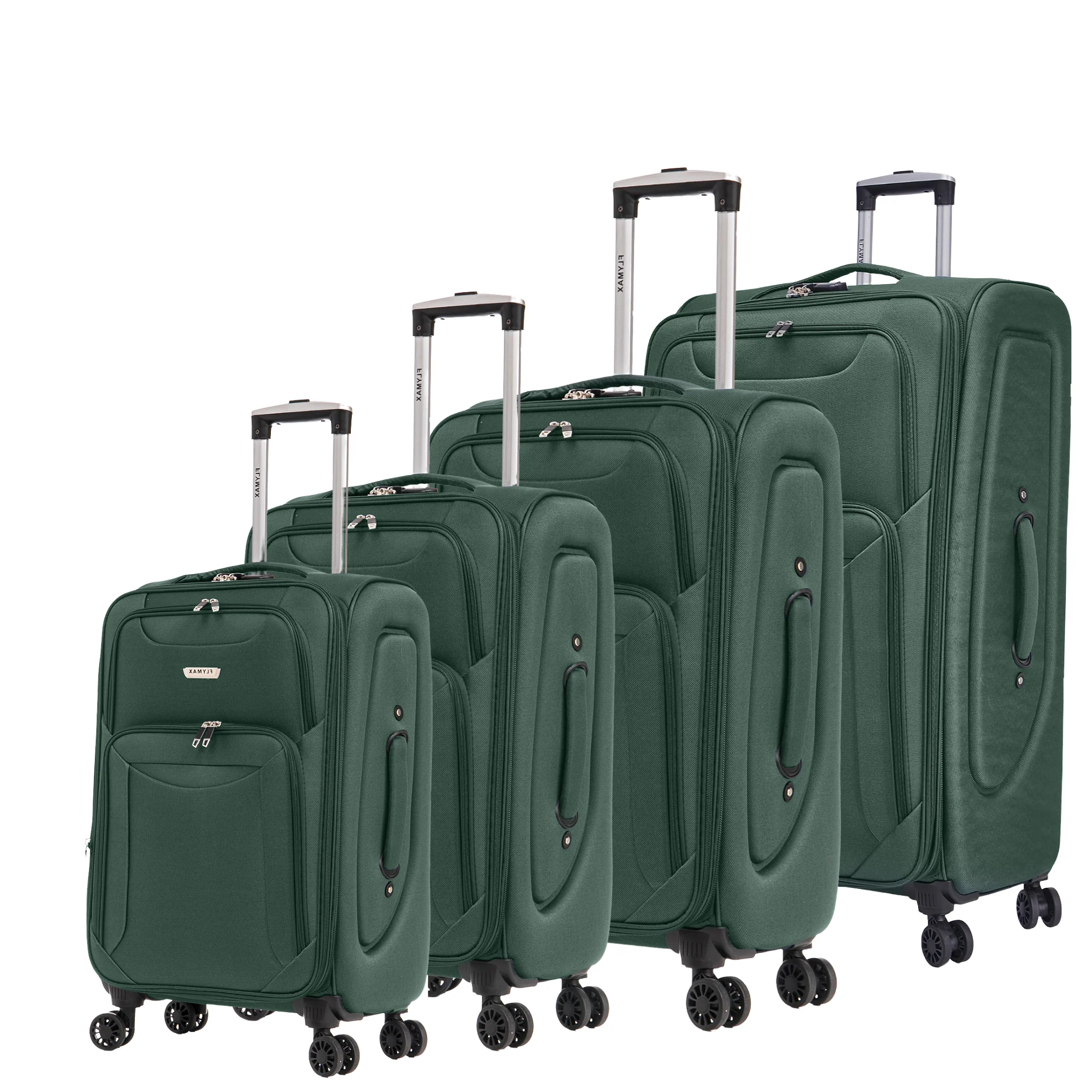 Flymax Barcelona Breeze Suitcase Set -4 Wheel Lightweight softshell Luggage - Image 11