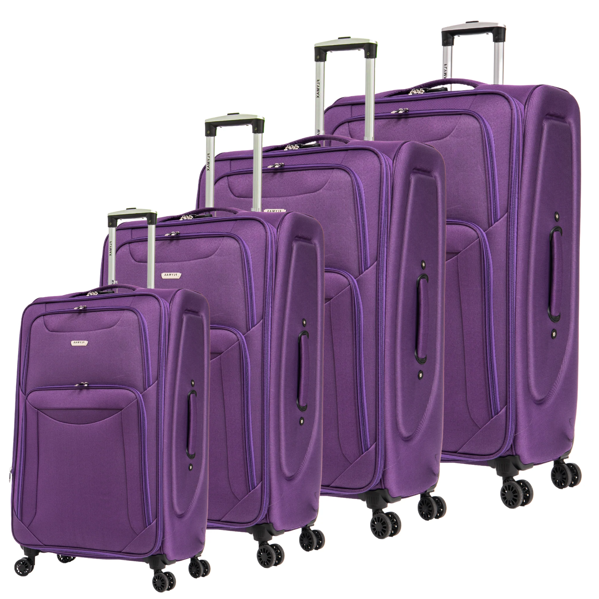 Flymax Barcelona Breeze Suitcase Set -4 Wheel Lightweight softshell Luggage - Image 12