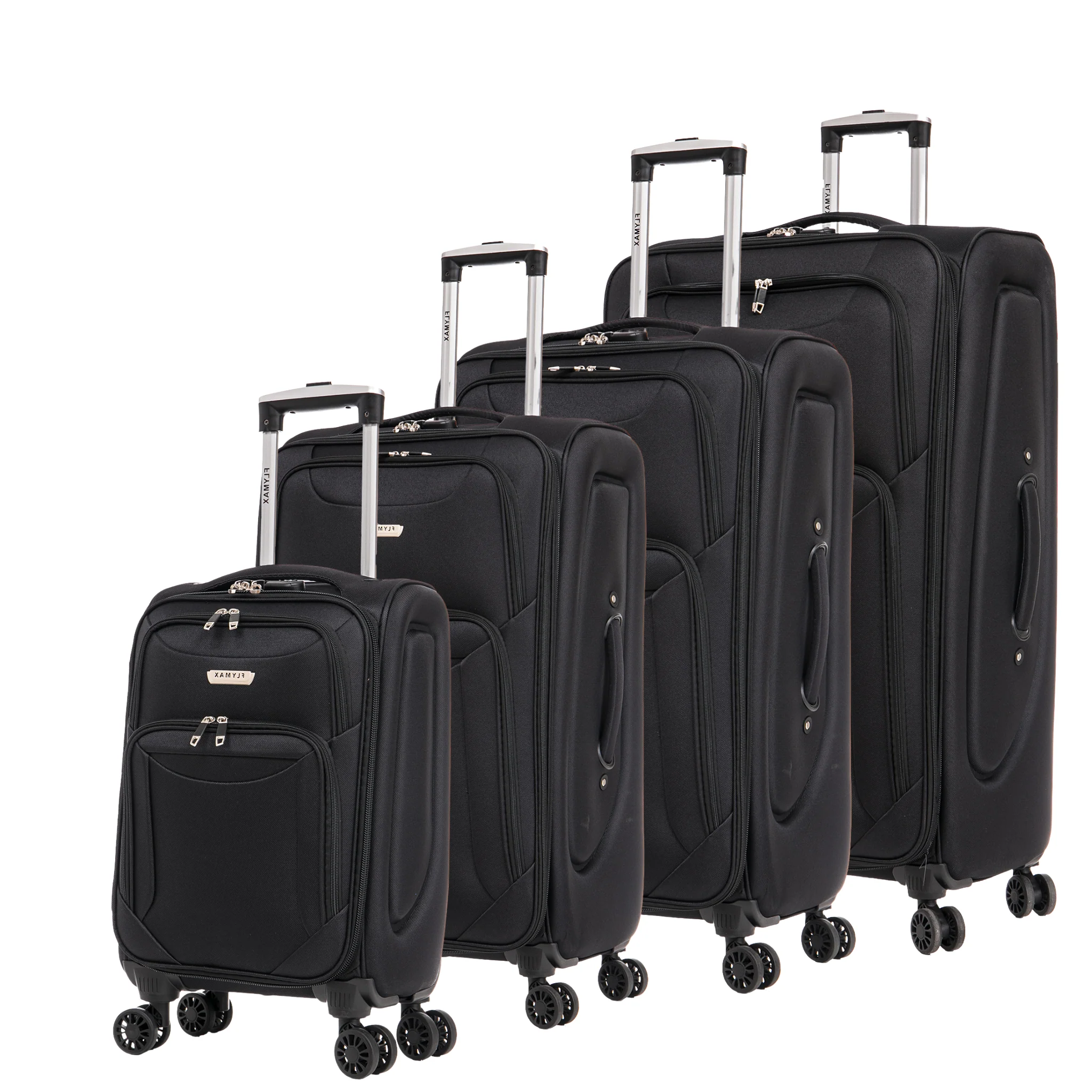 Flymax Barcelona Breeze Suitcase Set -4 Wheel Lightweight softshell Luggage - Image 9