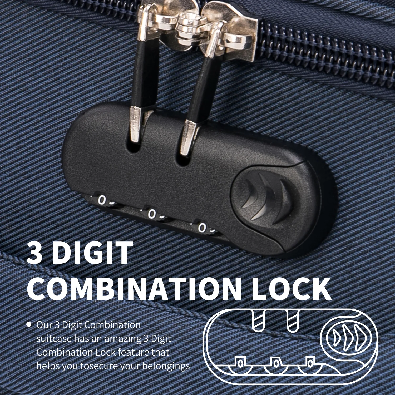 Flymax Barcelona Breeze Suitcase Set -4 Wheel Lightweight softshell Luggage - Image 5