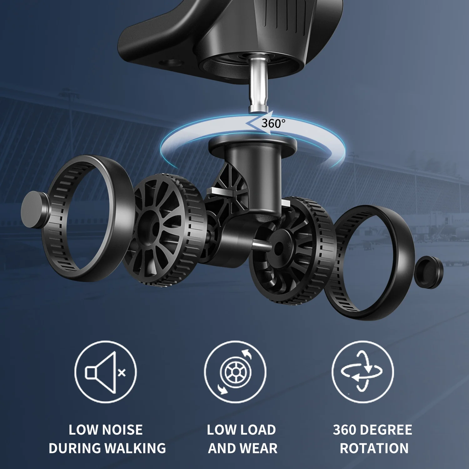 Flymax Barcelona Breeze Suitcase Set -4 Wheel Lightweight softshell Luggage - Image 7