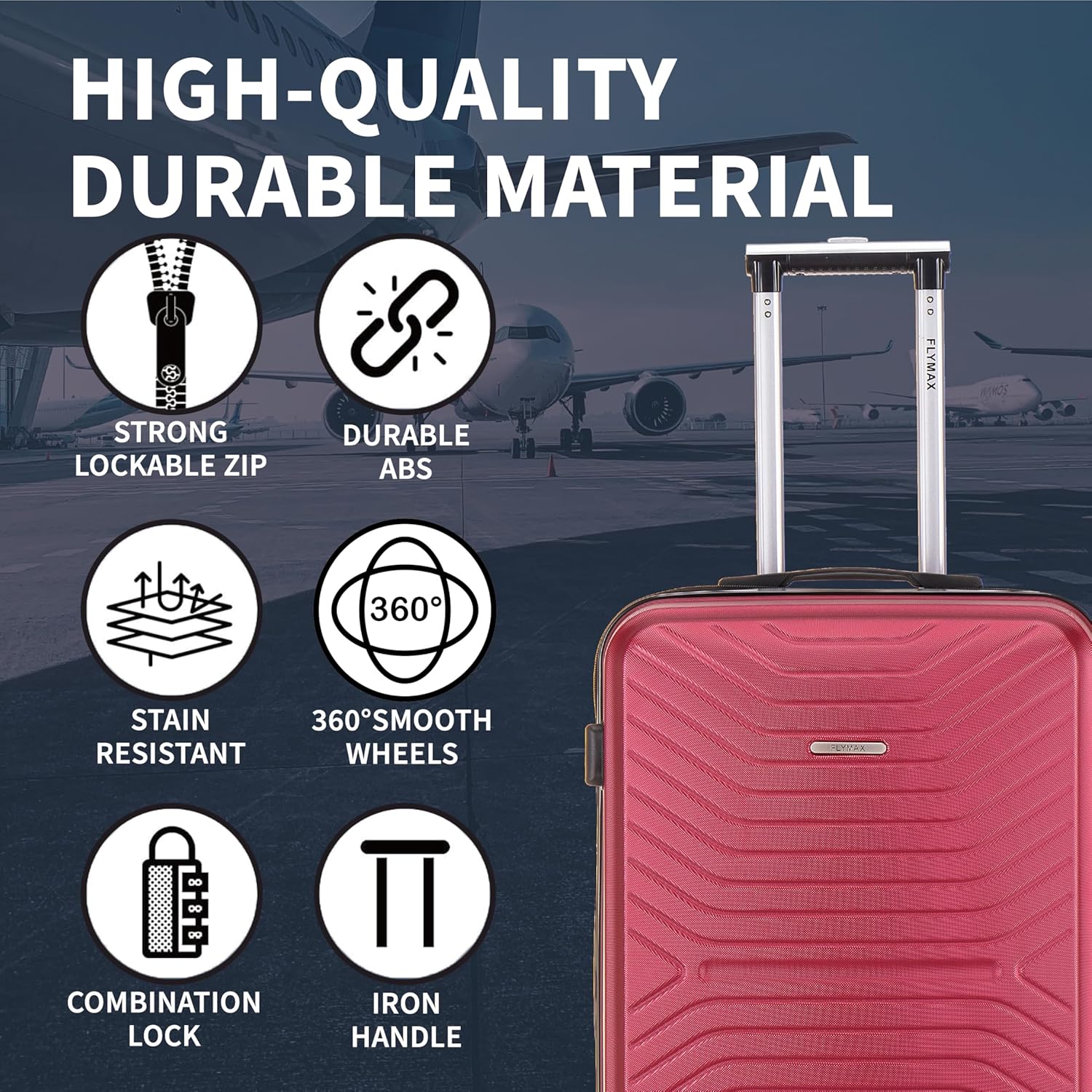 Flymax London Legacy 32-Inch Extra Large Suitcase - Image 4