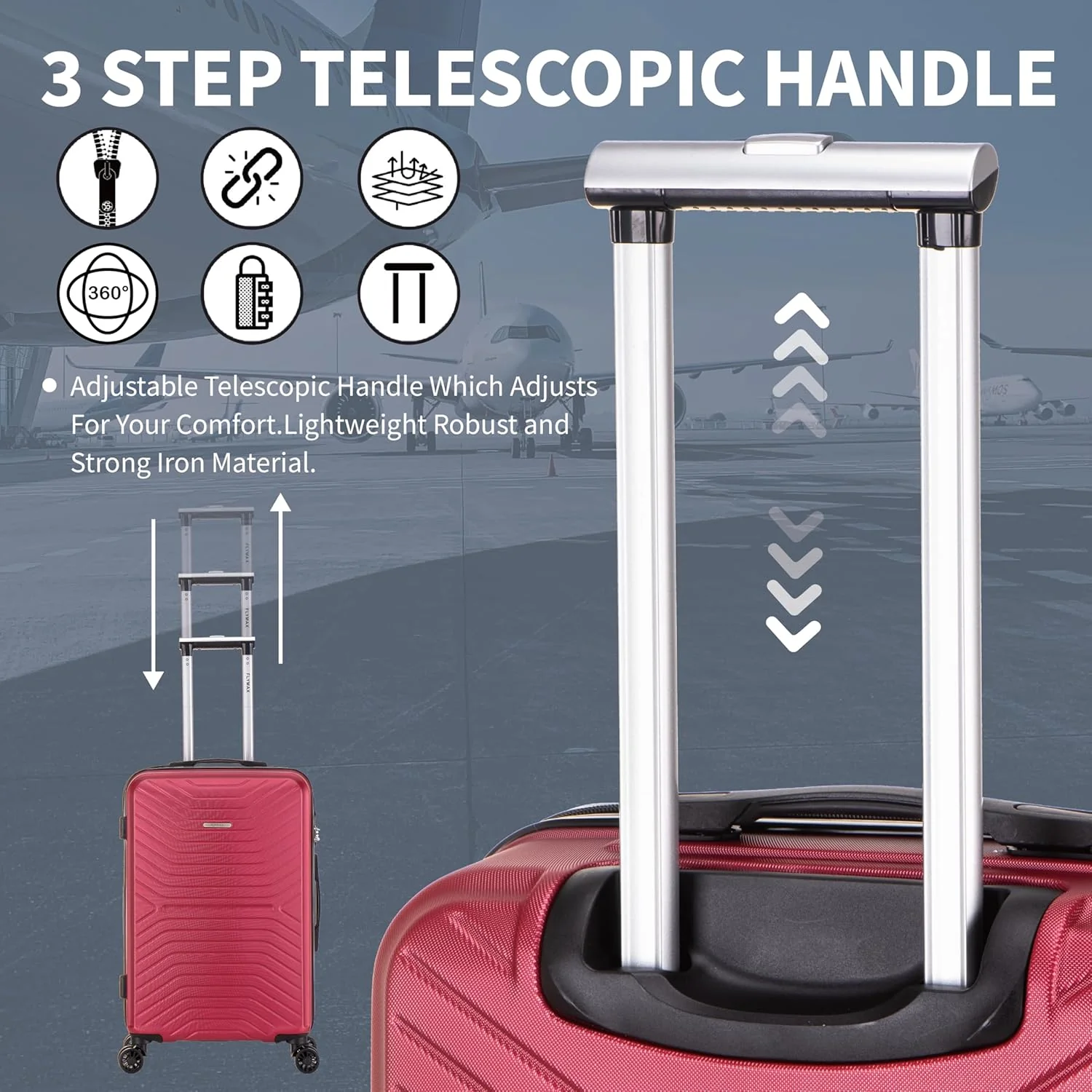 Flymax London Legacy 32-Inch Extra Large Suitcase - Image 6