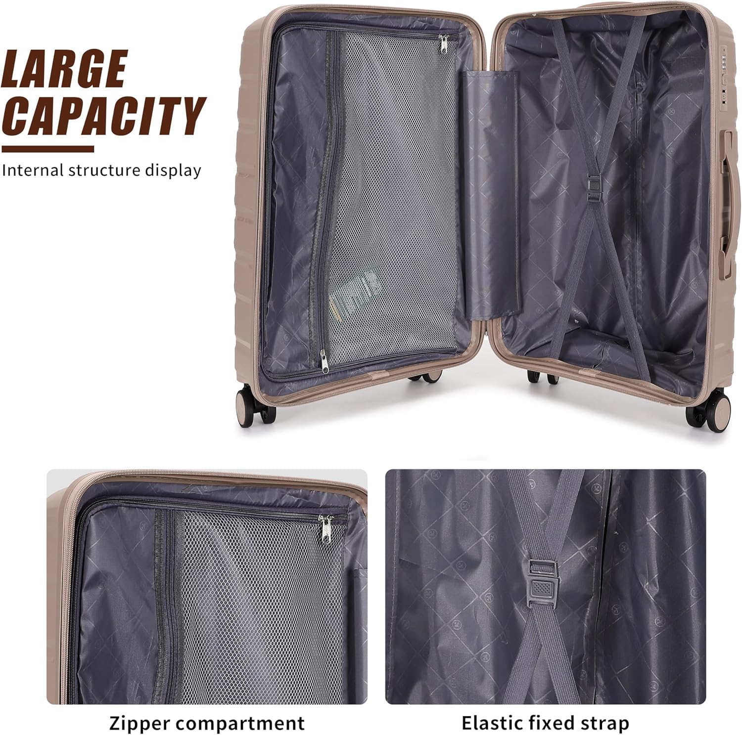 Flymax Los Angeles Flex 24-Inch Medium Lightweight Premium Suitcase. - Image 3