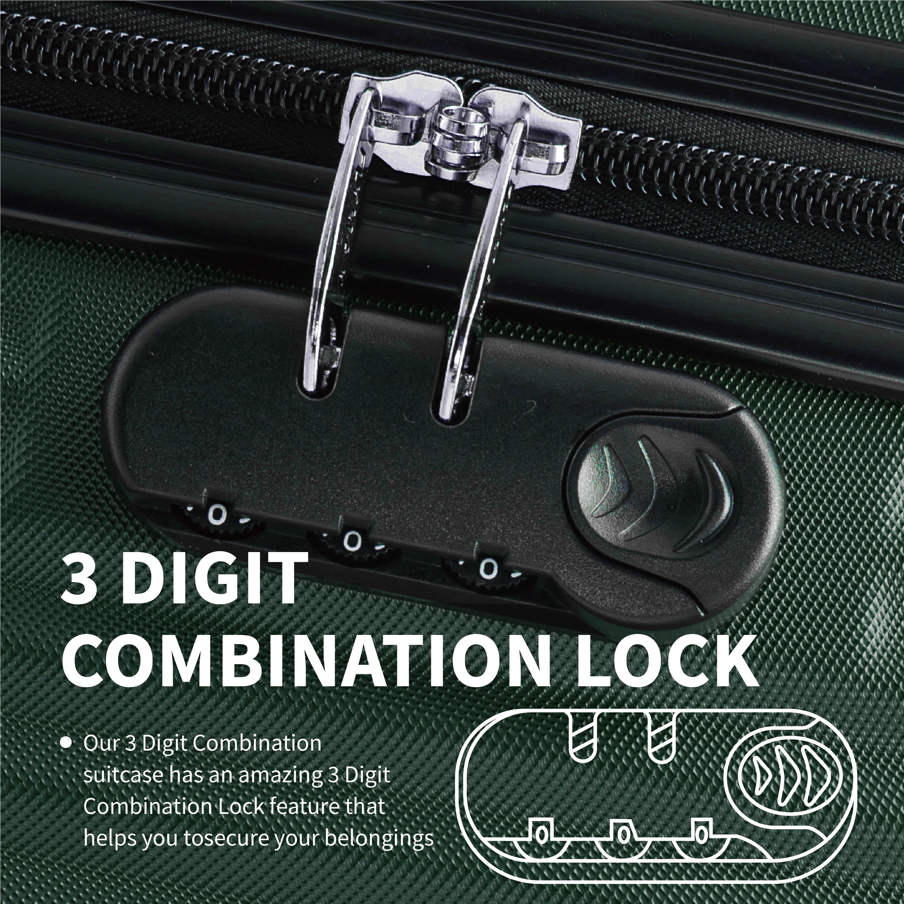 Flymax Mumbai Fortress 4-Piece Luggage Set - Lightweight & Stylish - Image 5