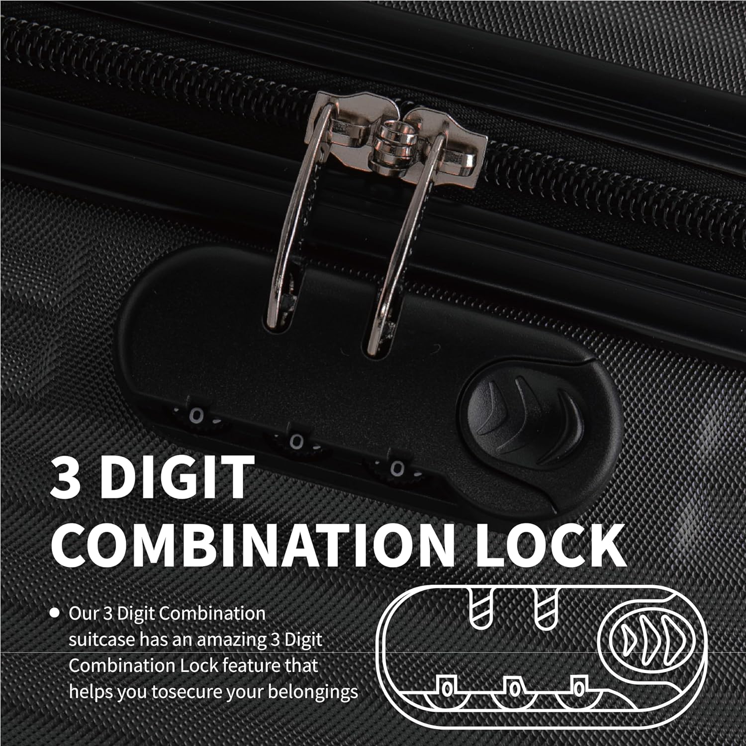 Mumbai Fortress Large Hard Shell Suitcase - Stylish and Lightweight - Image 4