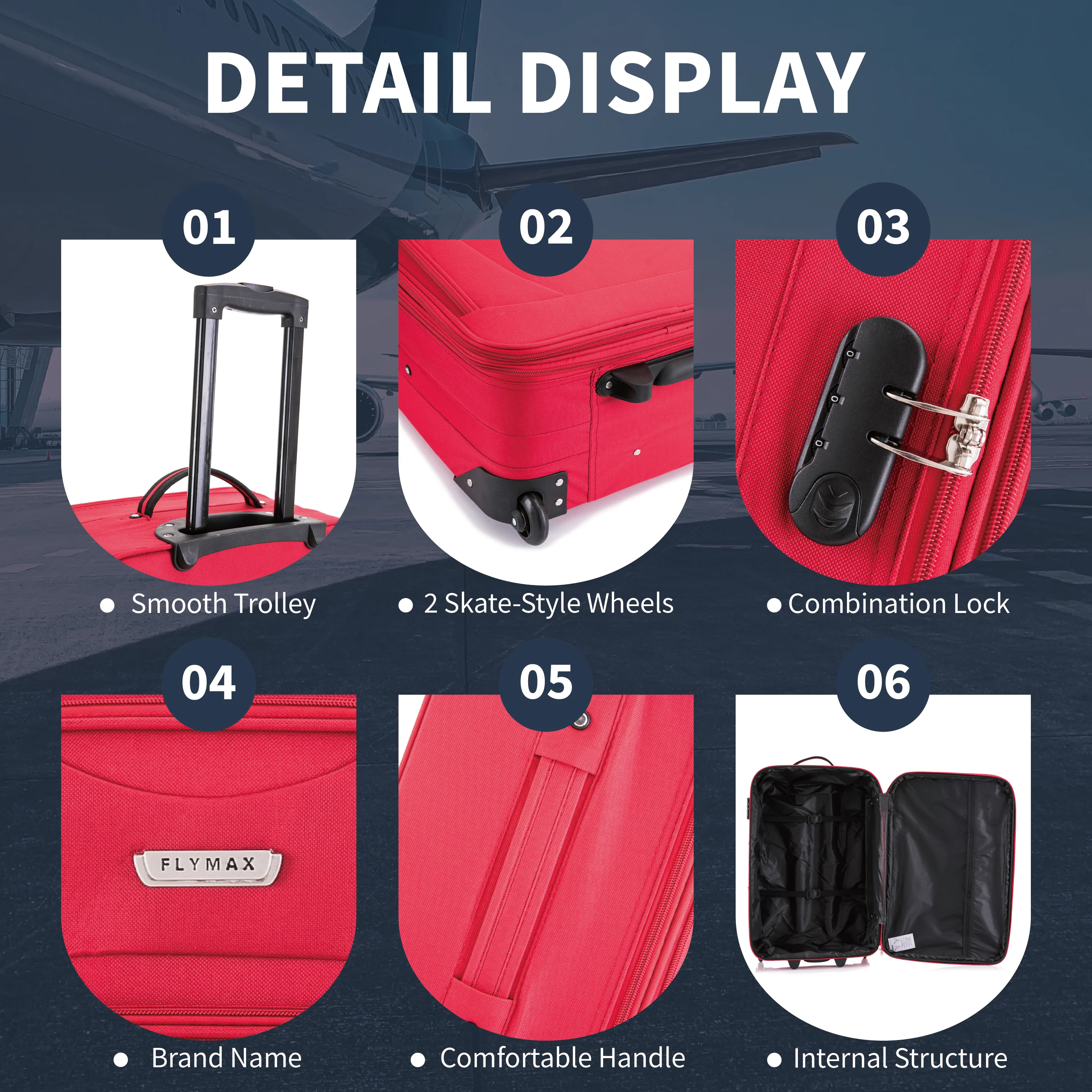 Flymax Nairobi Navigator 4-Piece Luggage Set – Your 2 wheel Stylish Travel Companion - Image 3