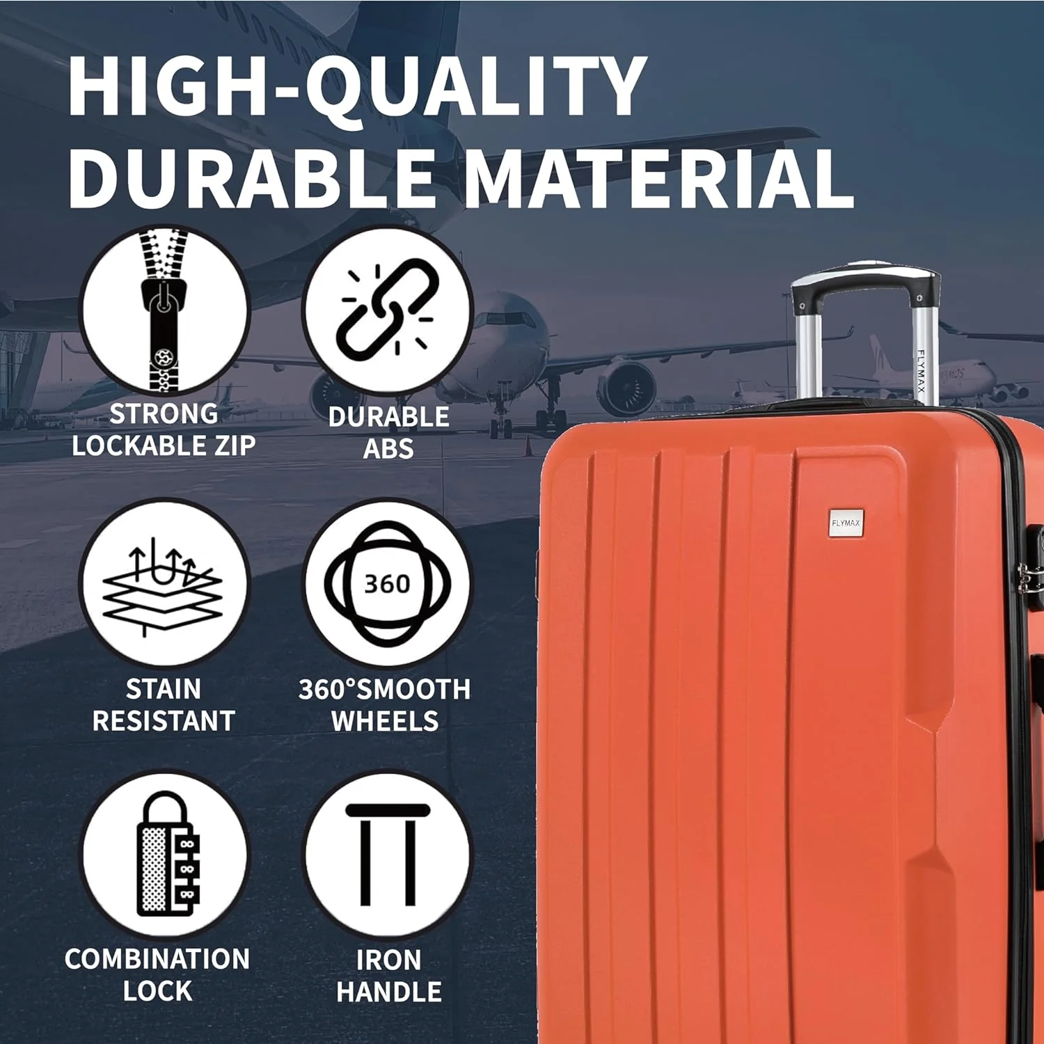 Flymax New York Fort 24-Inch Medium Suitcase – Perfect for Short Getaways - Image 4