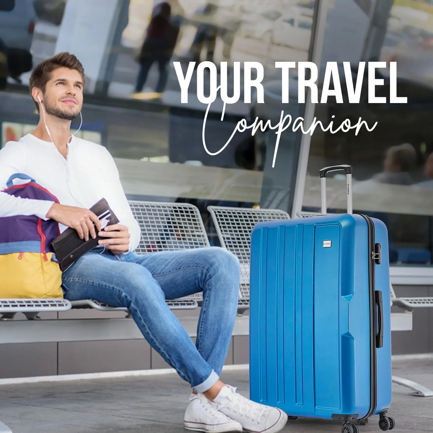 Flymax New York Fort 32-Inch Extra Large Suitcase – Durable Travel Luggage - Image 6