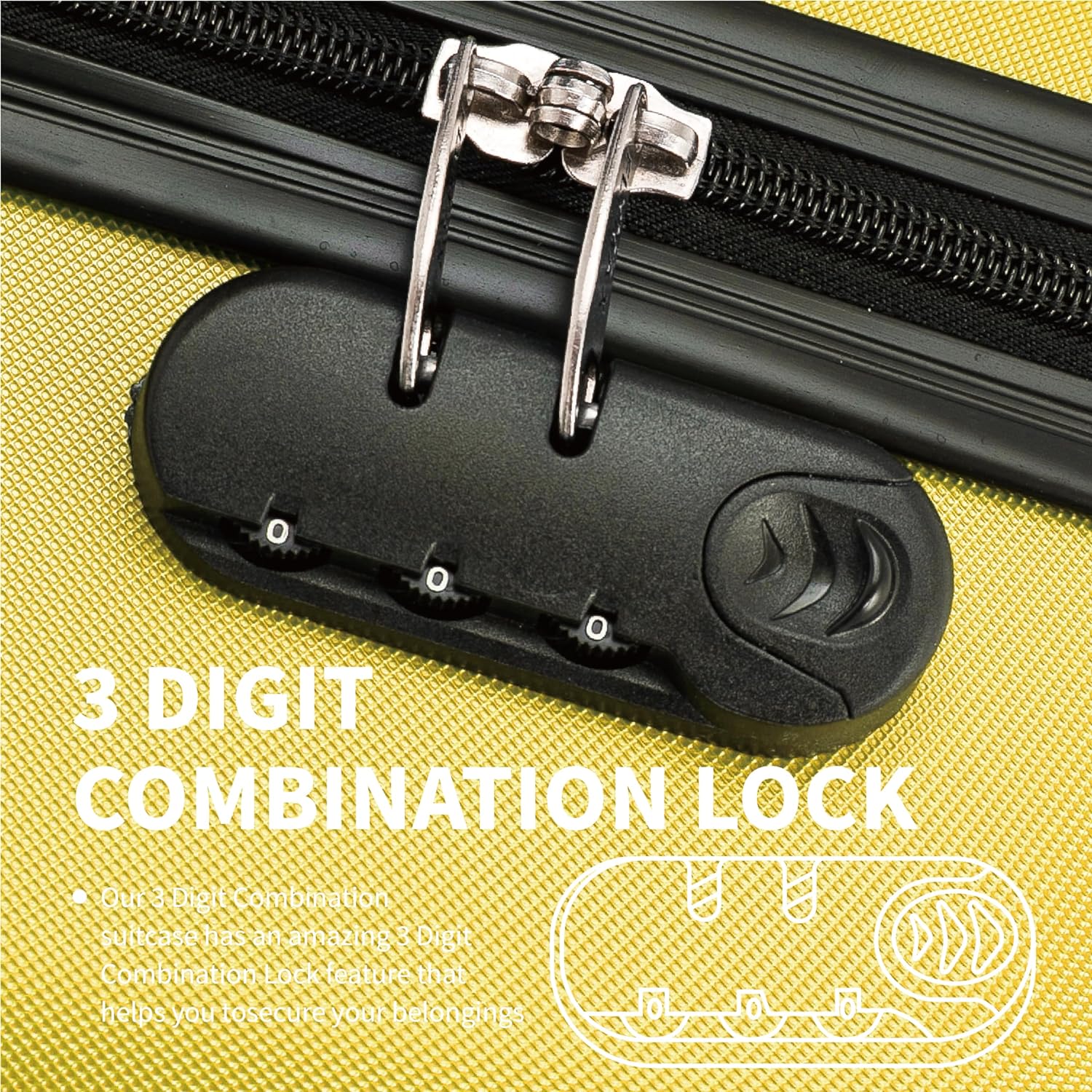 Flymax New York Fort Lightweight Cabin Suitcase 55x35x20 – Compact and Convenient Travel Luggage - Image 4