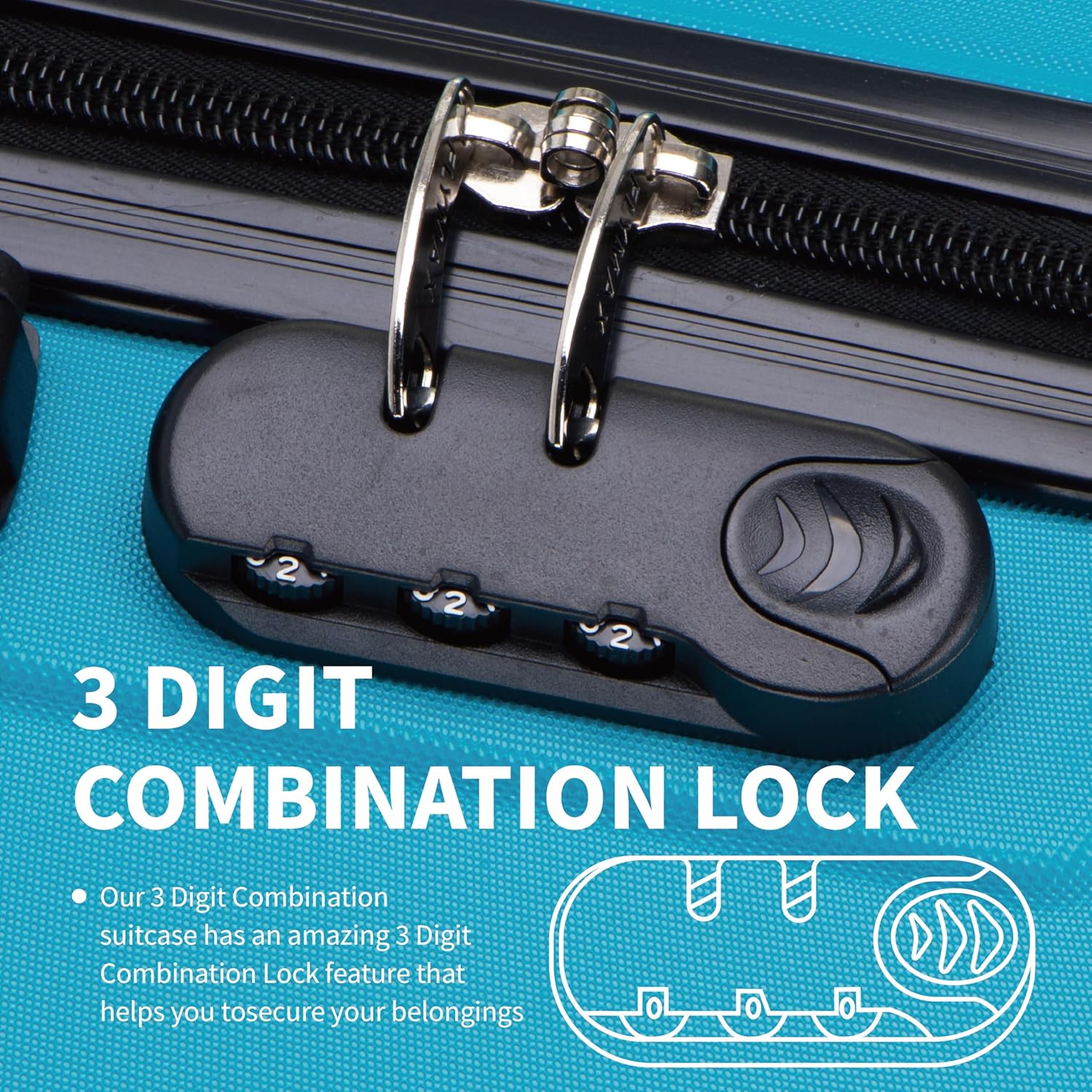 Flymax London Legacy Lightweight Cabin Luggage 55X40X20 Ryanair. - Image 5