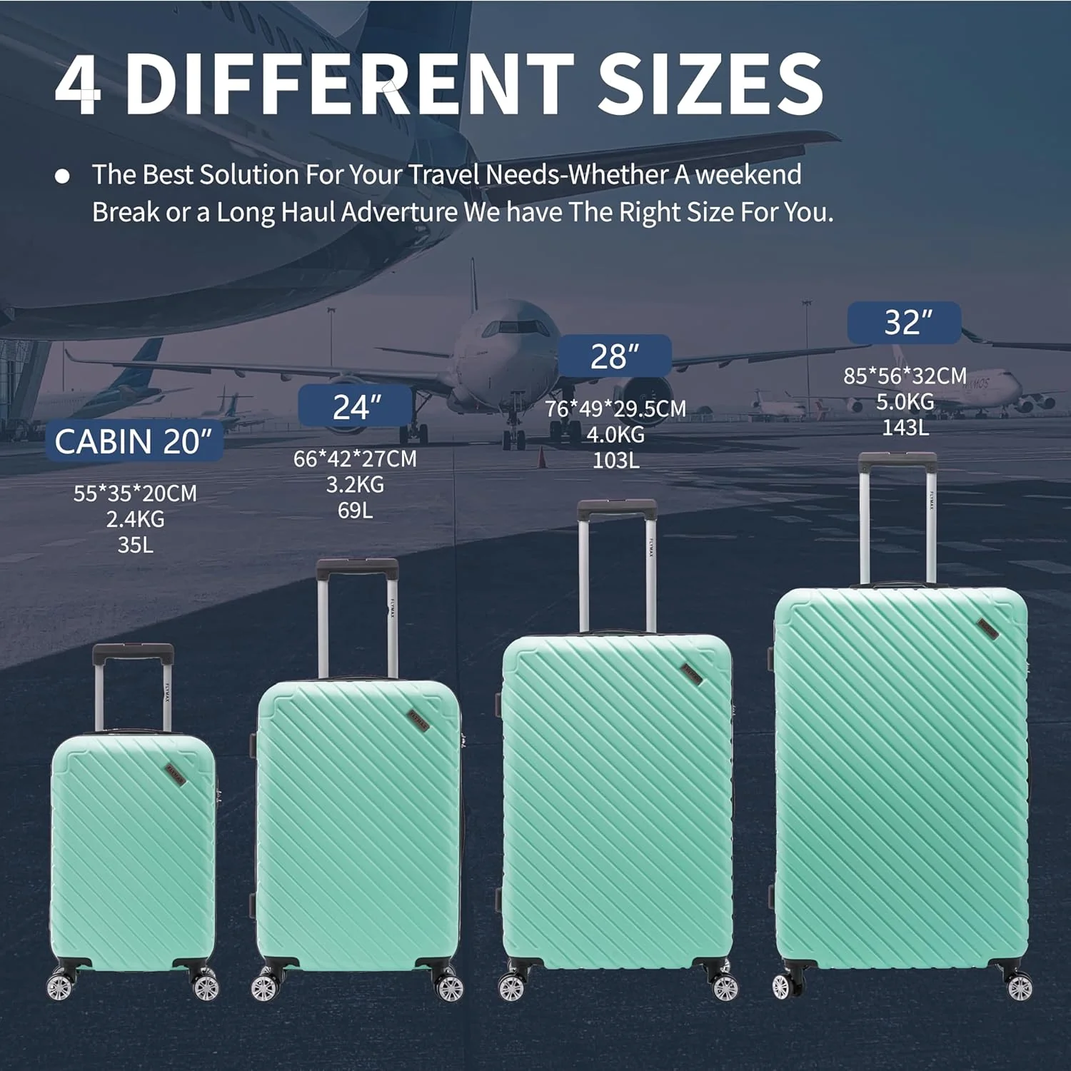 Flymax Seoul Defender Cabin Size Super Lightweight Suitcase - Image 6