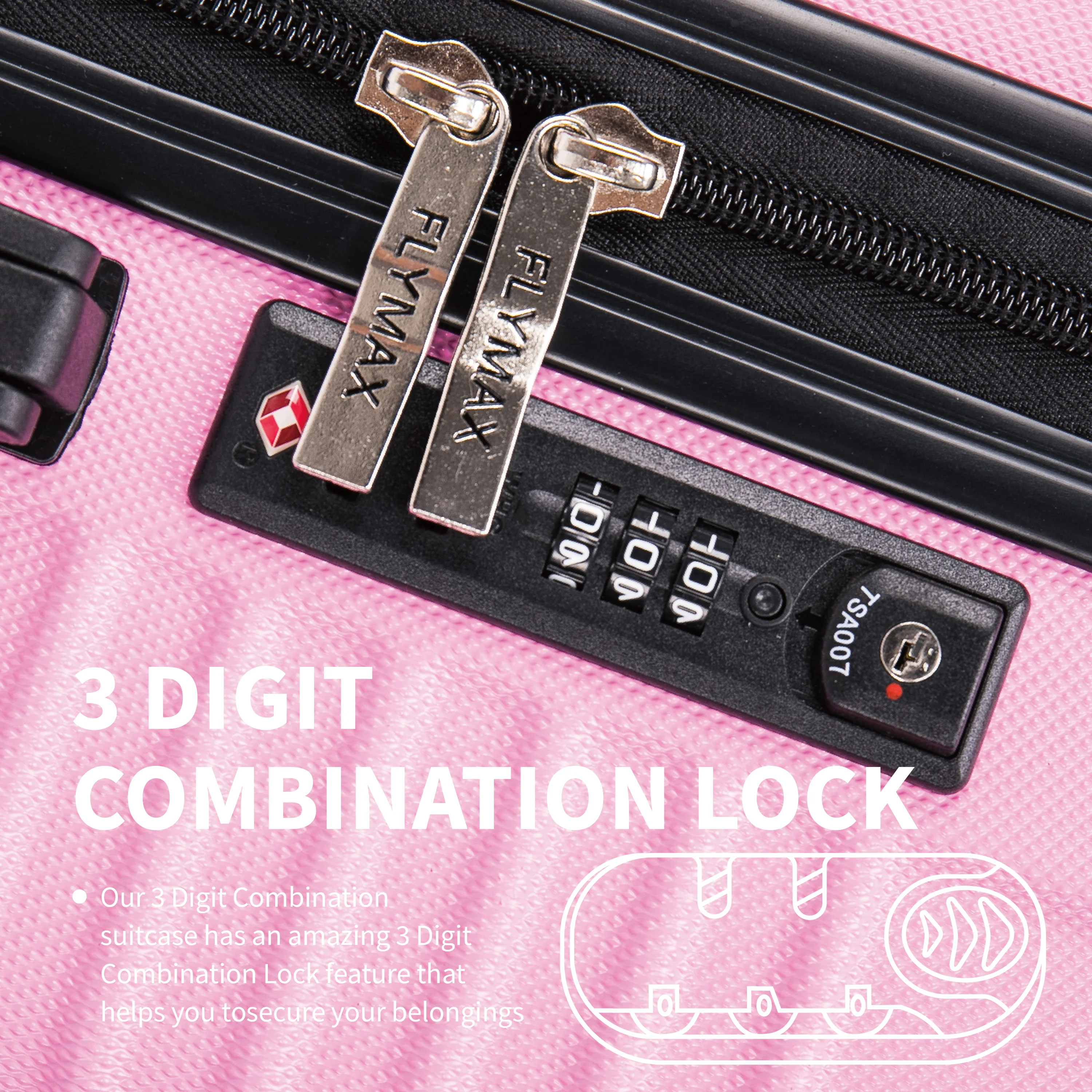 Flymax Zurich Shield 3-Piece Luggage Set – Unmatched Durability and Elegance for Every Journey - Image 5