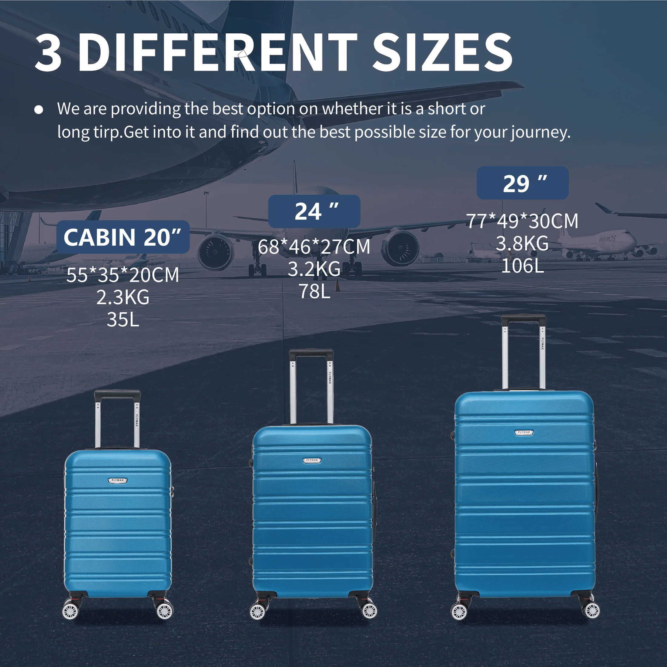 Flymax Kyoto Guardian Lightweight Large Hard Shell Suitcase - Durable 29" Travel Luggage - Image 6