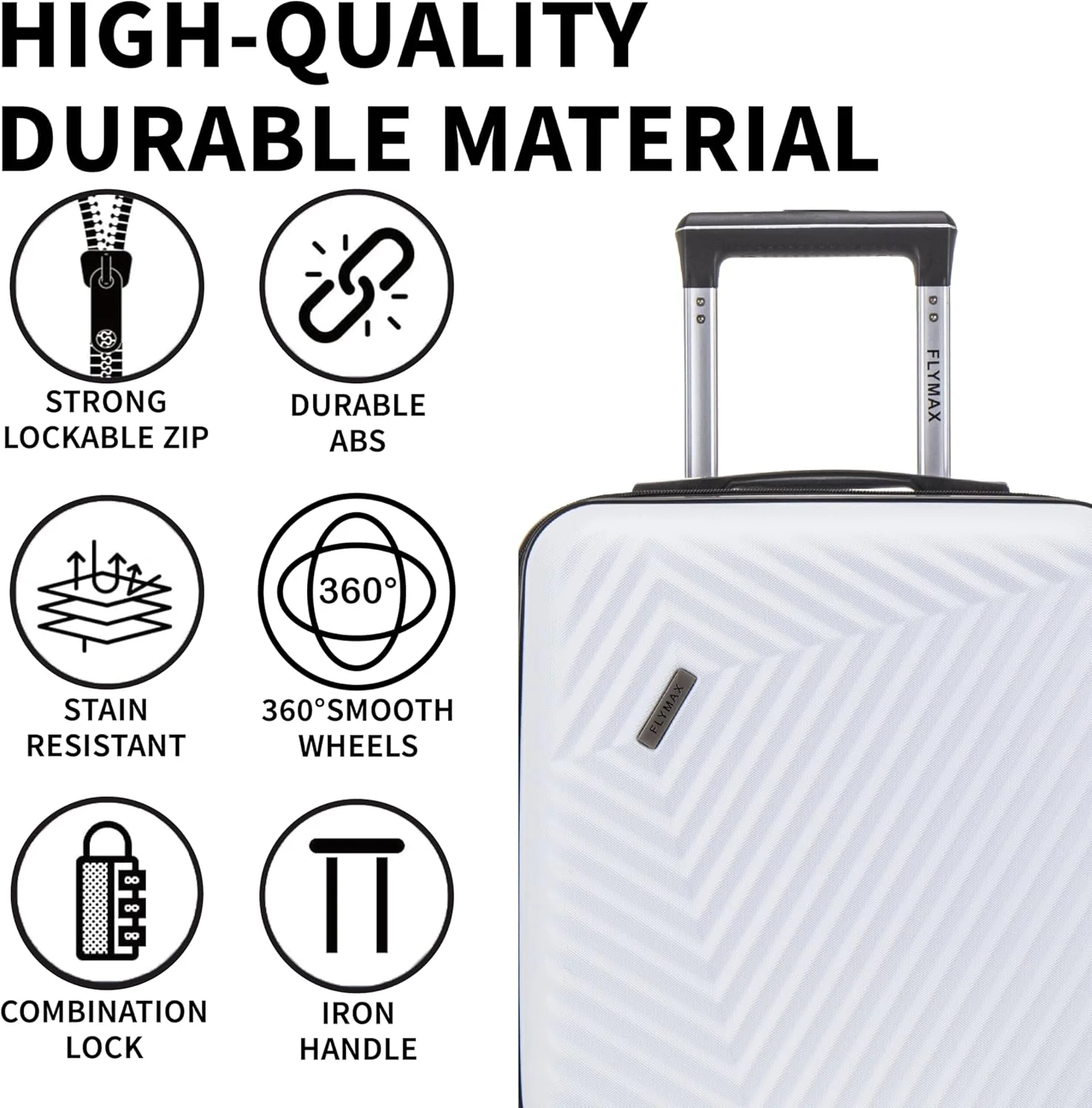 Flymax Mumbai Fortress Lightweight Cabin Luggage 55X40X20 Ryanair. - Image 3