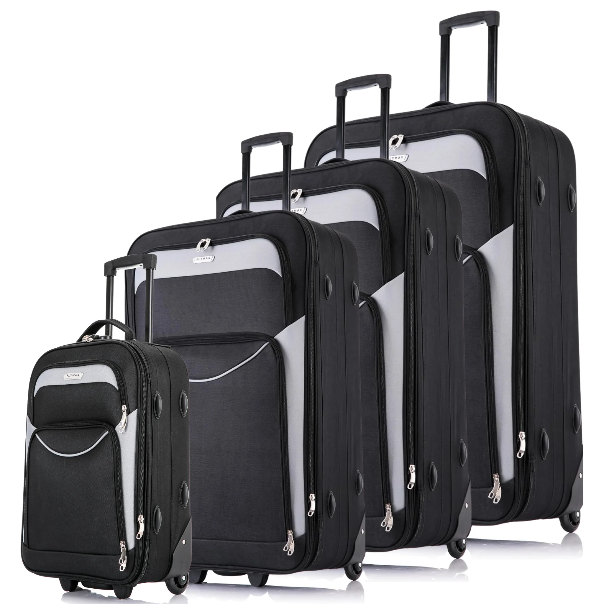 Flymax Vienna Voyager 4-Piece Soft Shell Luggage Set – Lightweight And Durable Travel Companion - Image 8